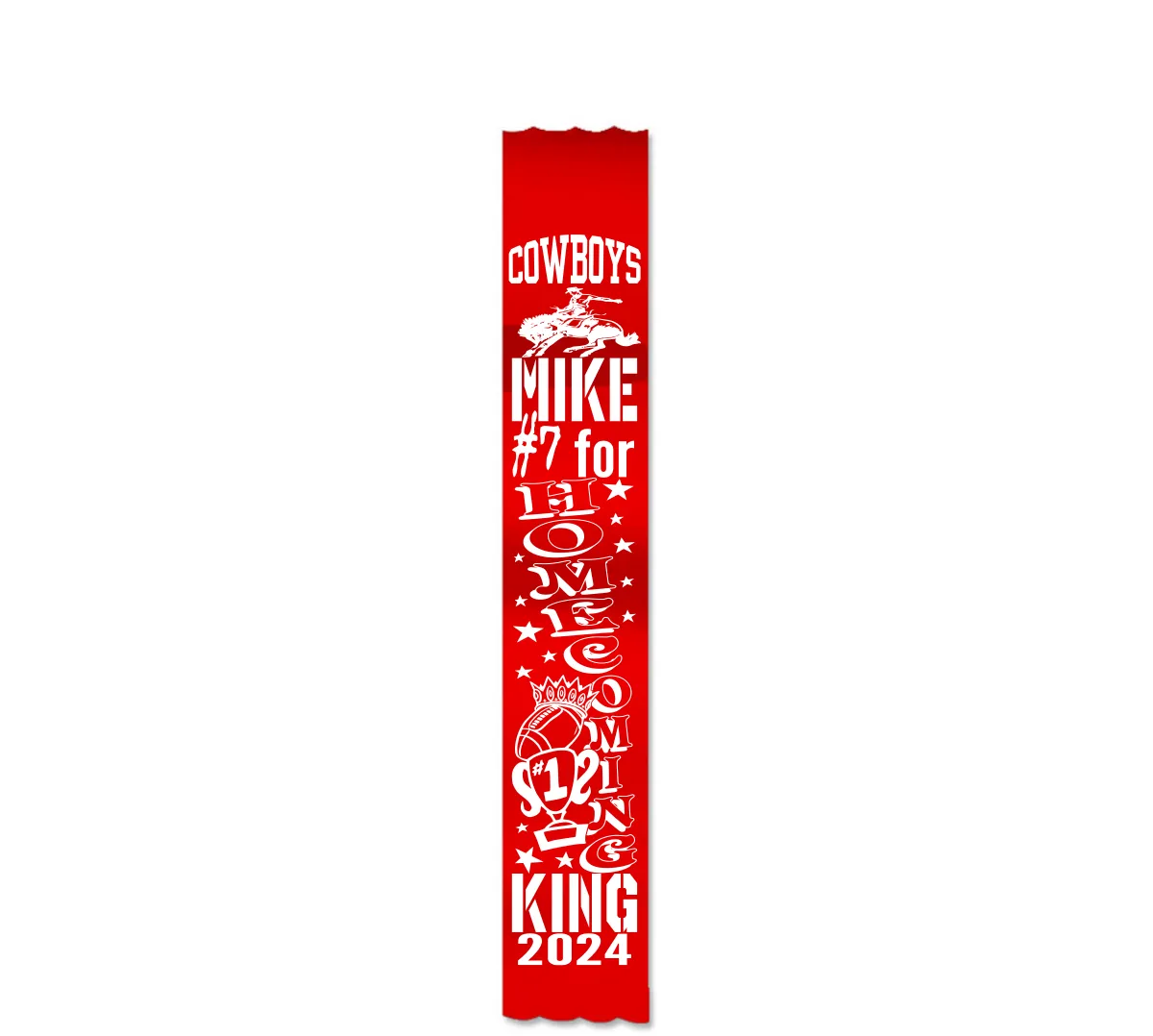 Custom Metallic 3" x 16" Super Ribbon