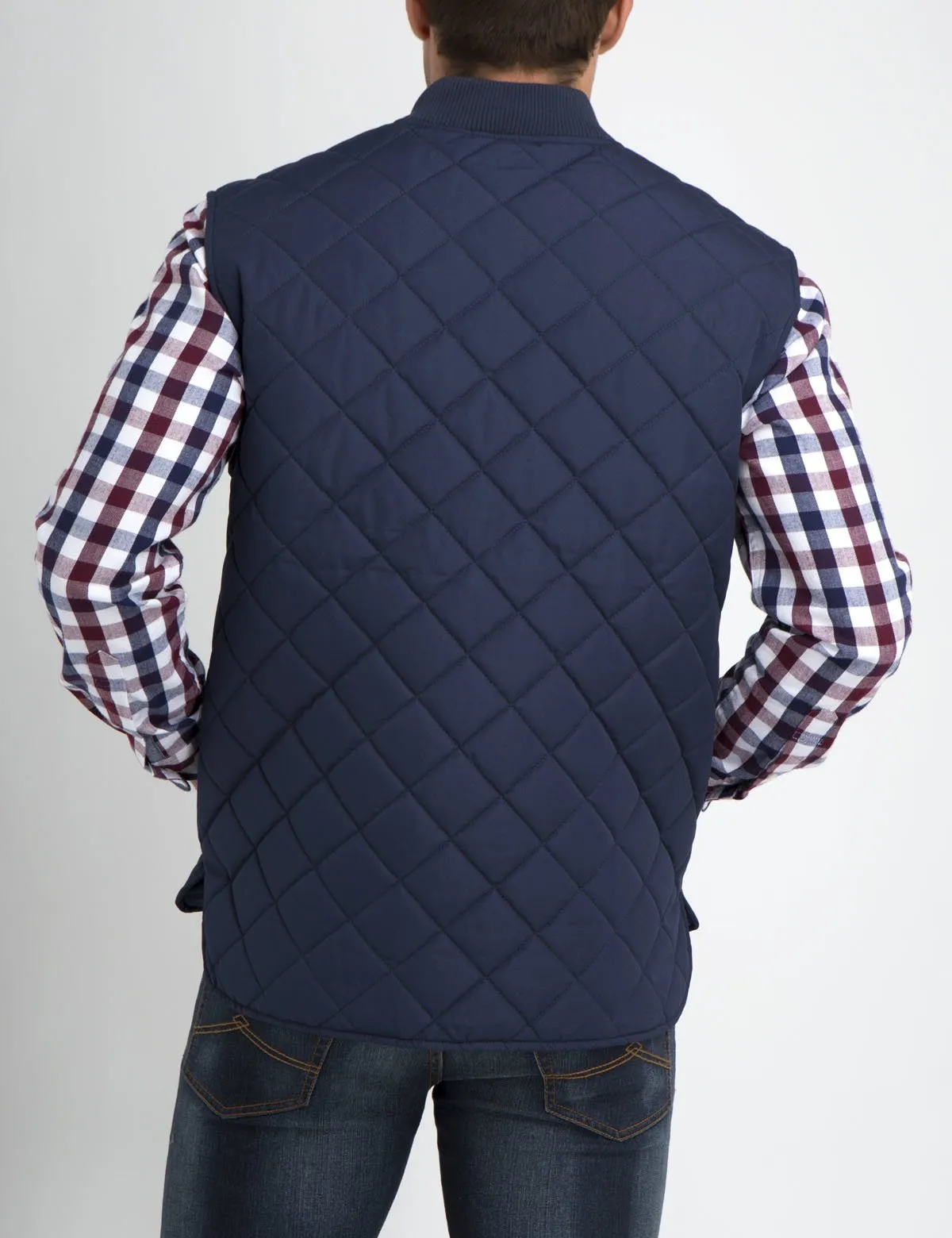 DIAMOND QUILT BOMER VEST