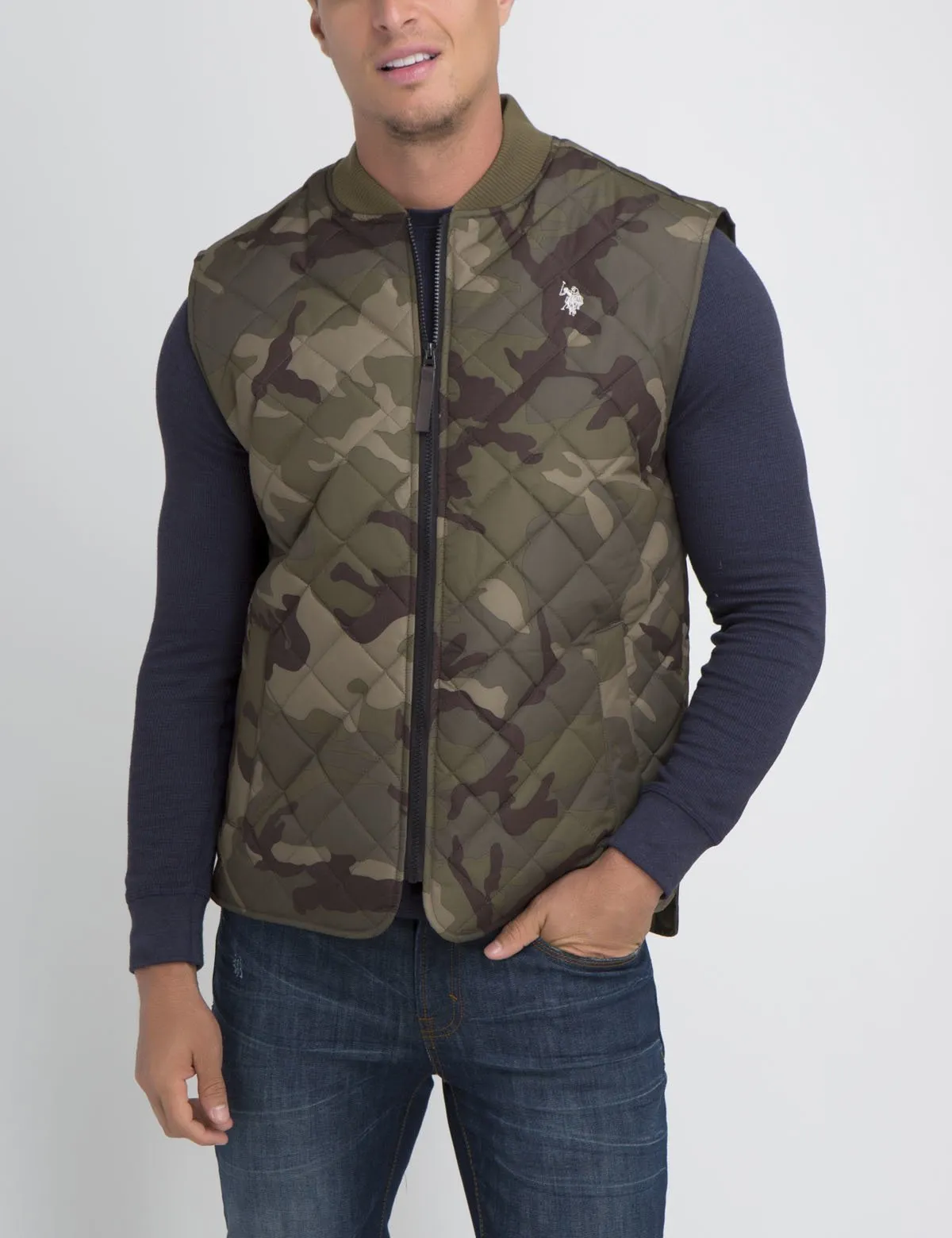 DIAMOND QUILT BOMER VEST