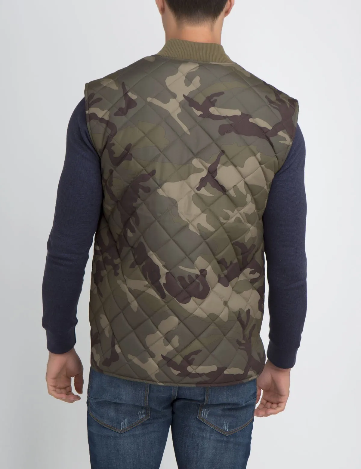 DIAMOND QUILT BOMER VEST