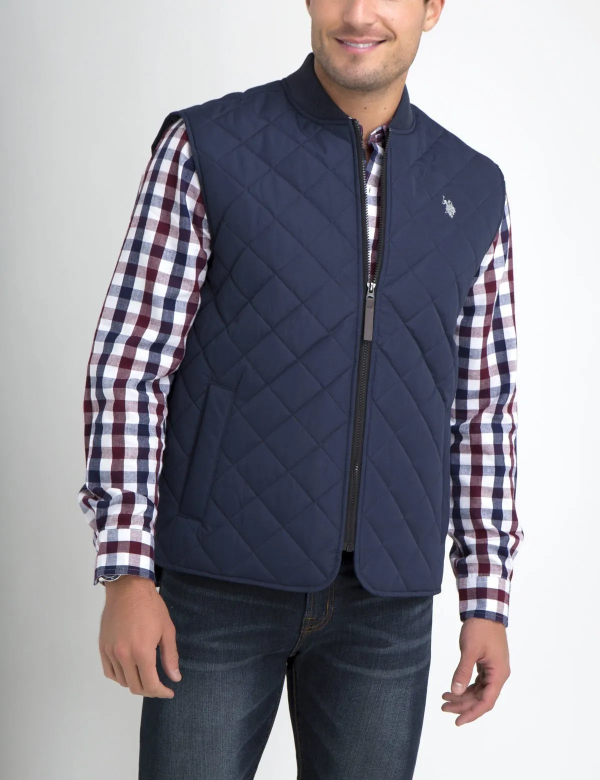 DIAMOND QUILT BOMER VEST