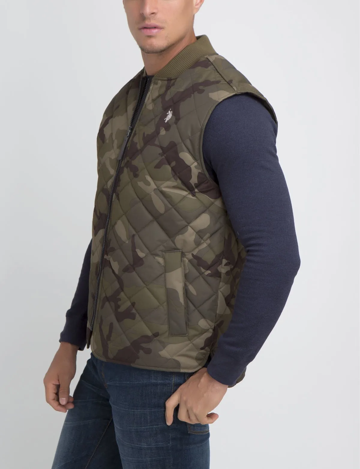 DIAMOND QUILT BOMER VEST