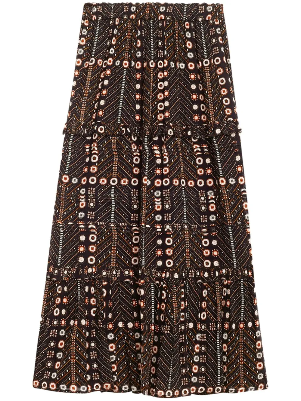 Diya printed cotton skirt