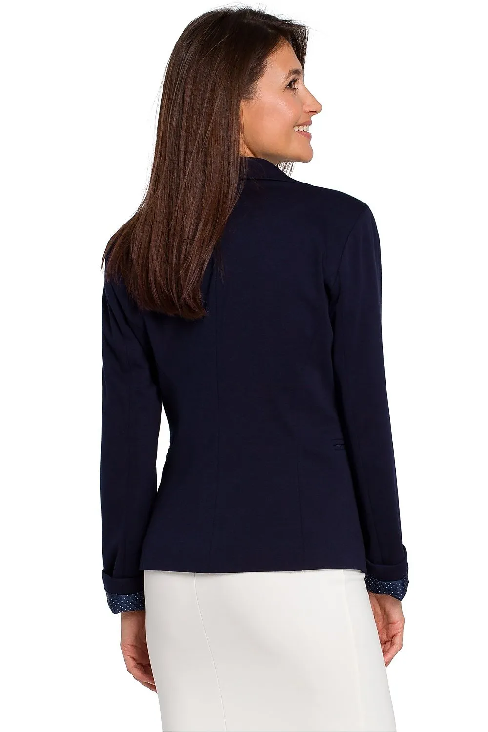 Dotted Lining Slim-Fit Blazer