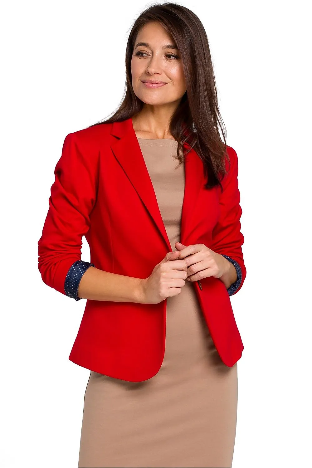 Dotted Lining Slim-Fit Blazer