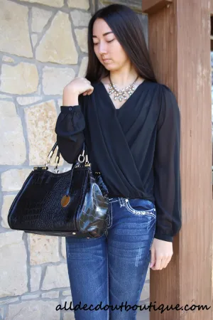 Double Zero | Lace Back Sheer Top