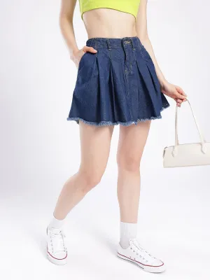 DressBerry Women Street Chic A-line Mini Denim Skirts