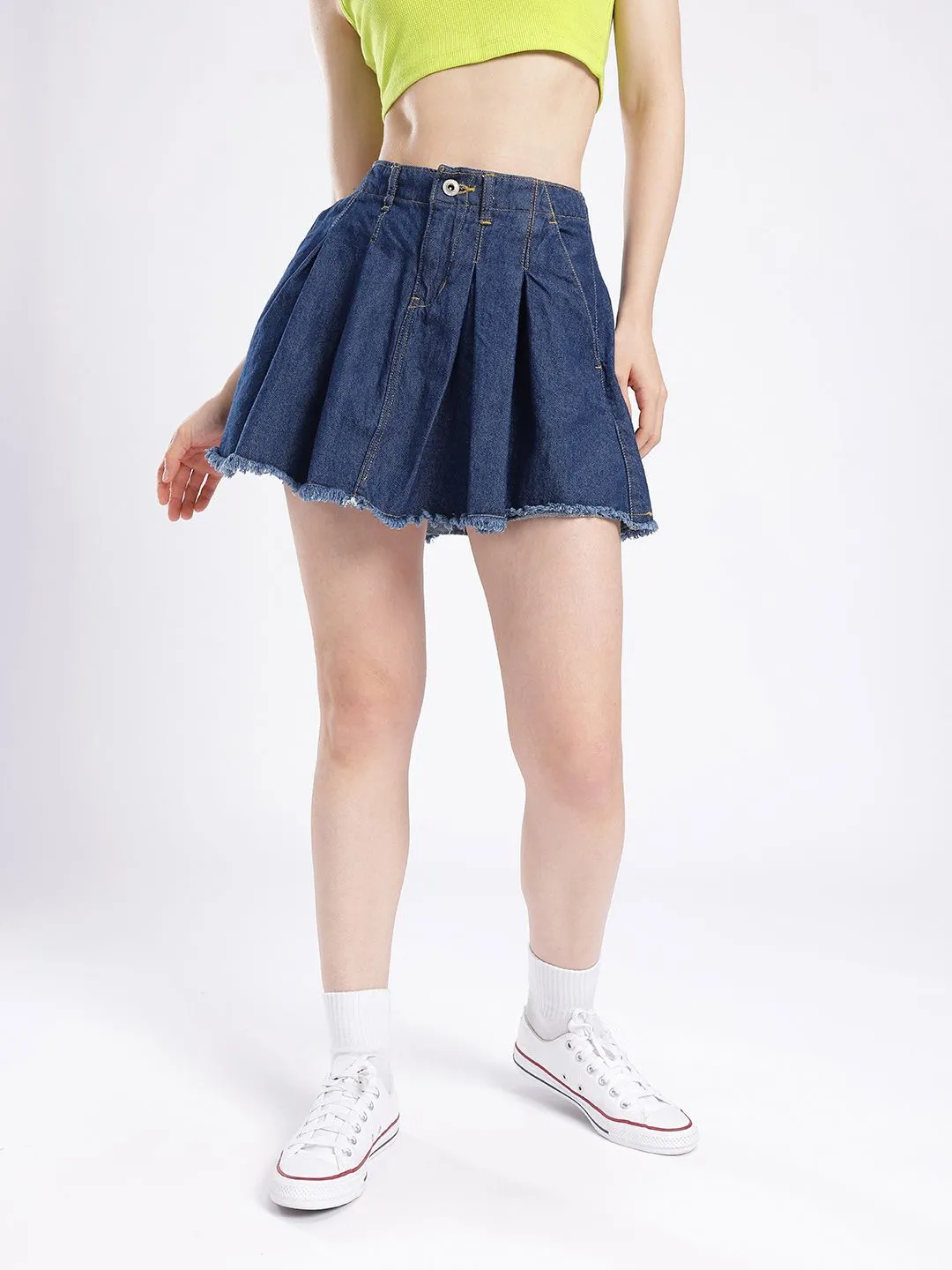 DressBerry Women Street Chic A-line Mini Denim Skirts