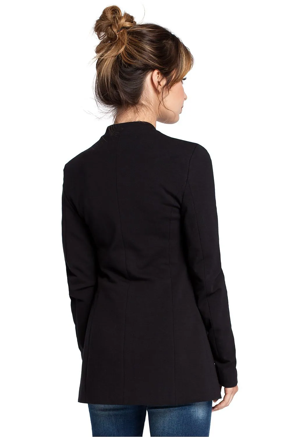 Elegant Unbuttoned Knit Jacket