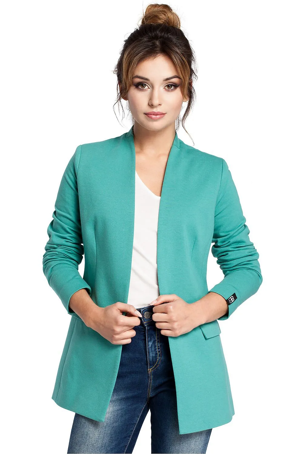 Elegant Unbuttoned Knit Jacket