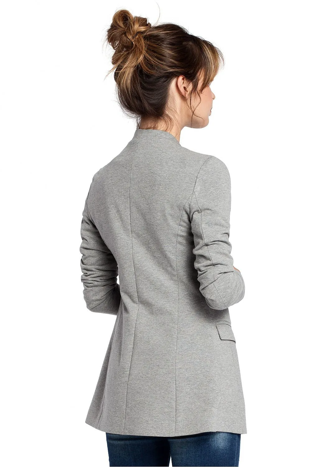 Elegant Unbuttoned Knit Jacket
