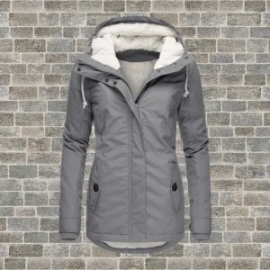 Elsie belle | new pleated cotton hooded jacket