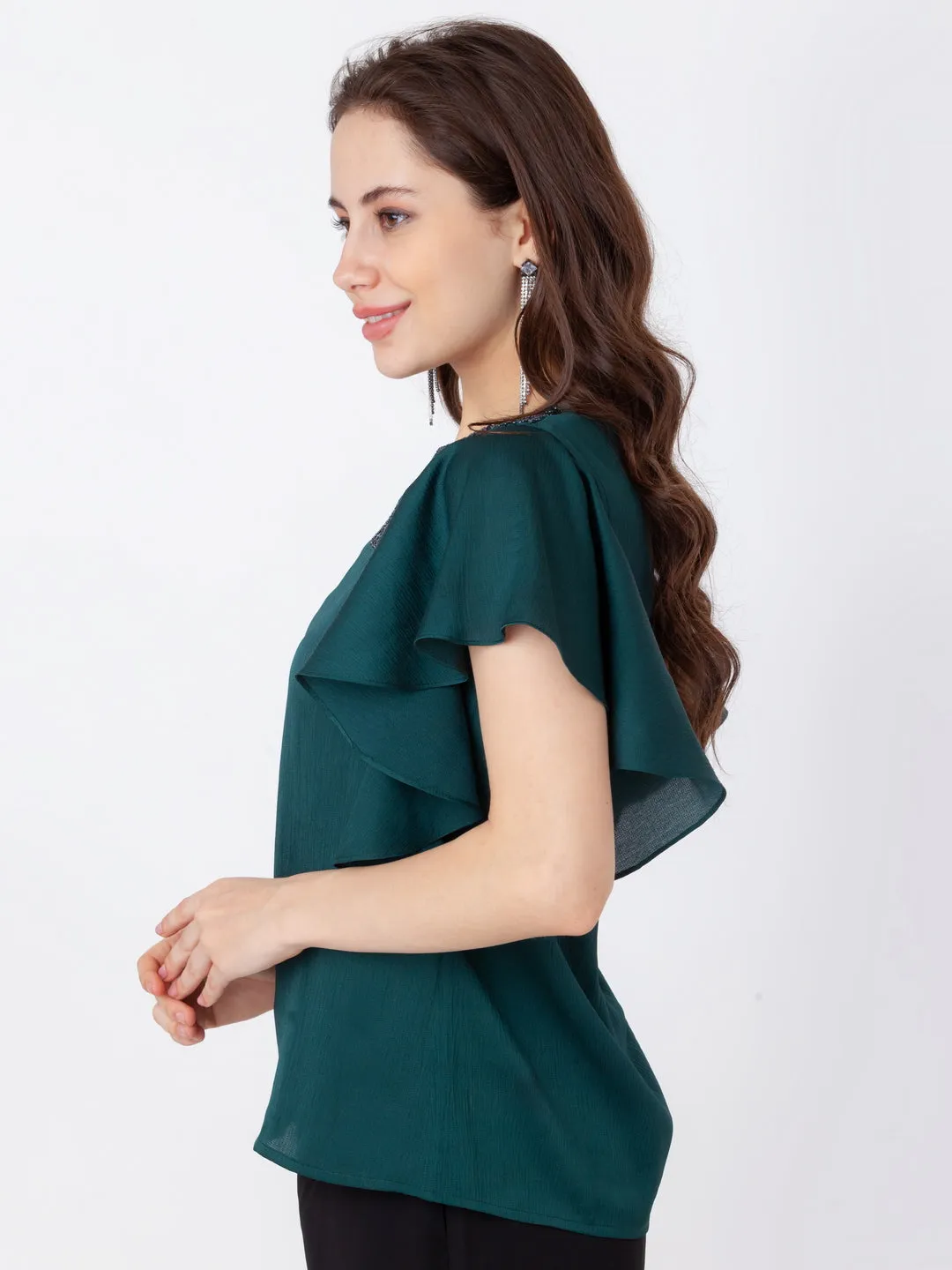 Embroidered Polyester Top