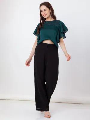 Embroidered Polyester Top