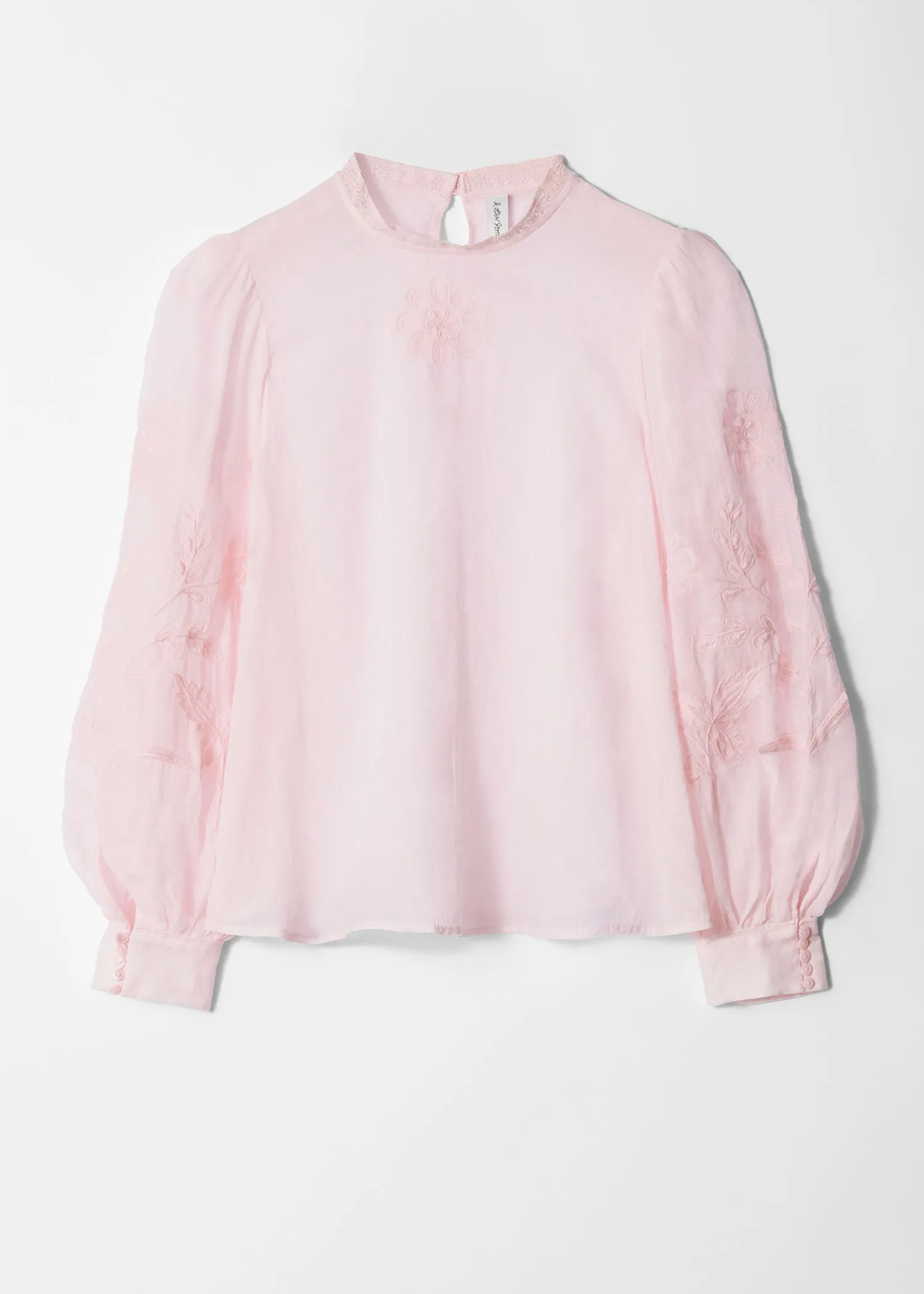 Embroidered Ramie Blouse
