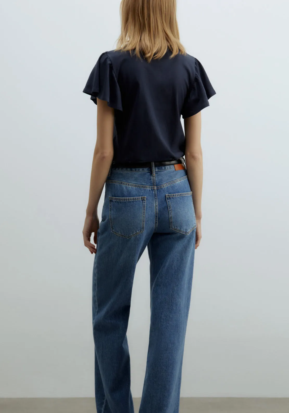 Embroidered T-Shirt - Navy