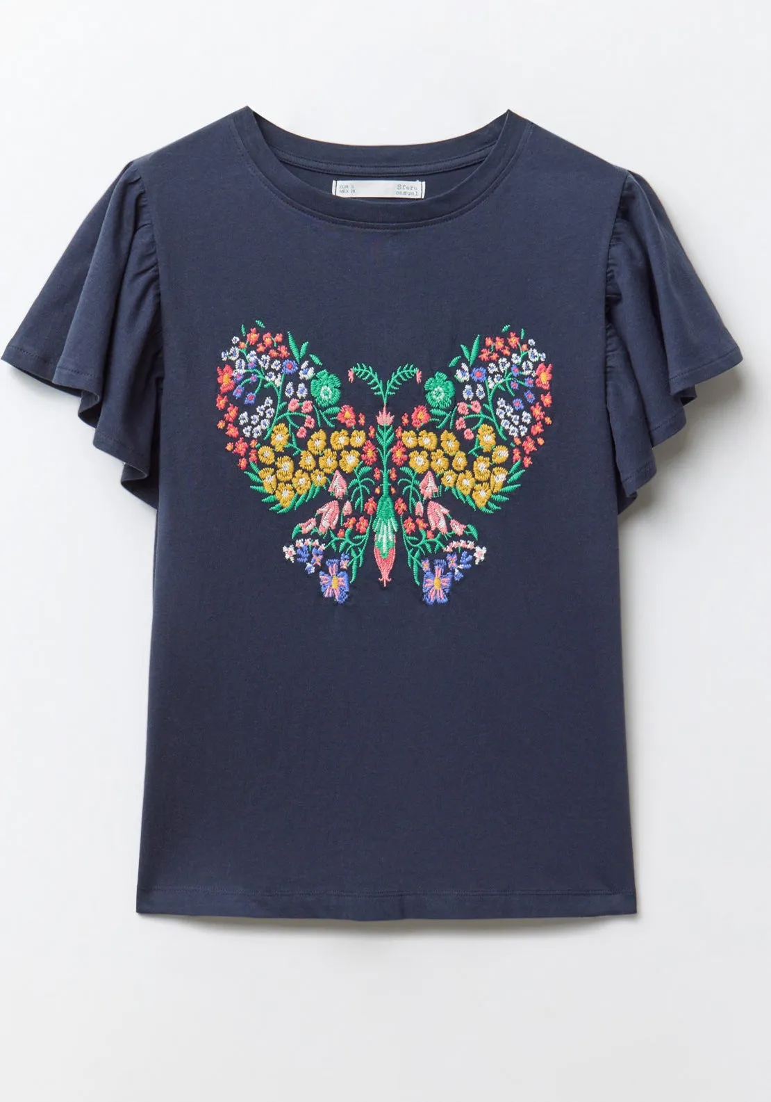 Embroidered T-Shirt - Navy