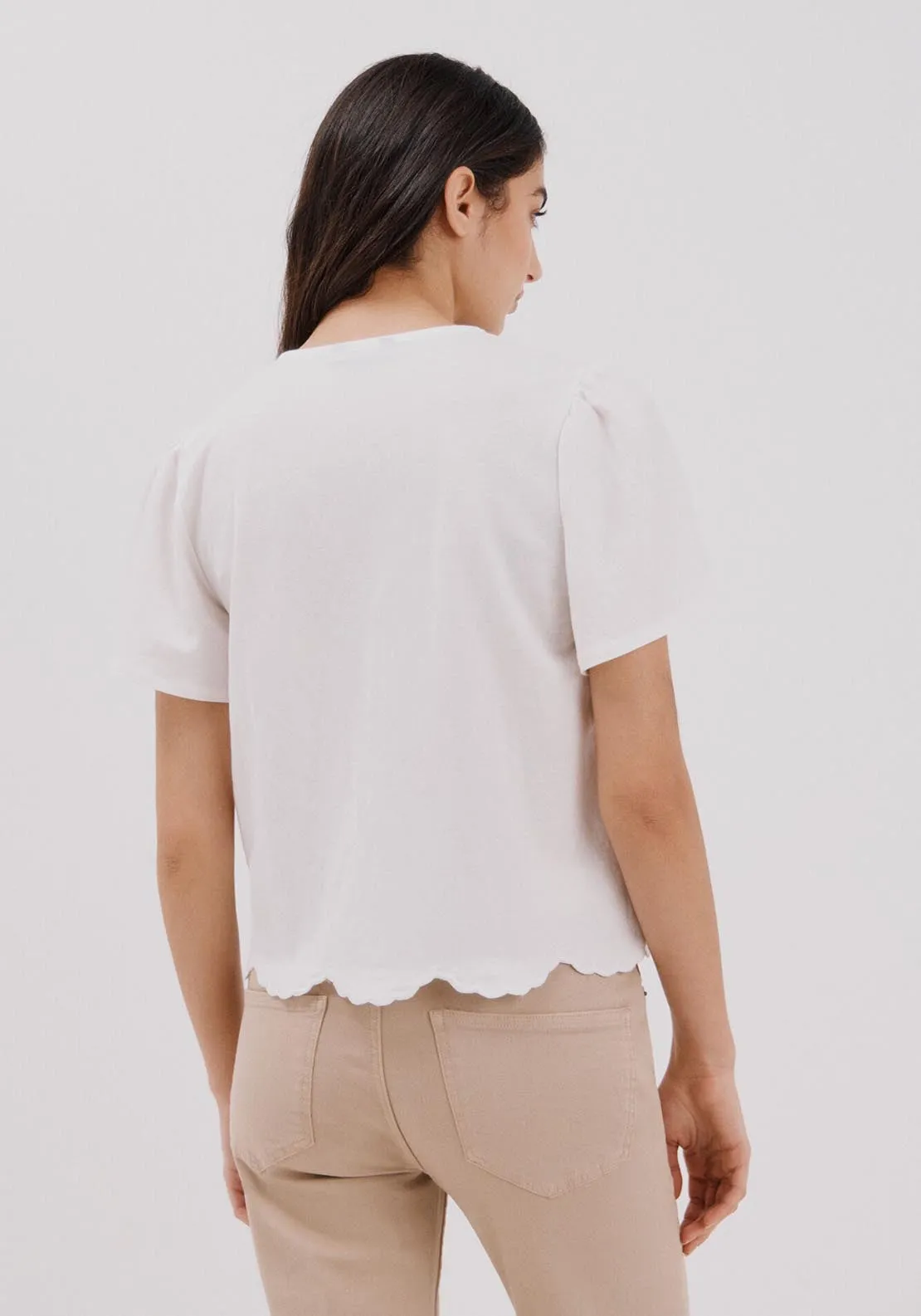 Embroidered T-Shirt - White