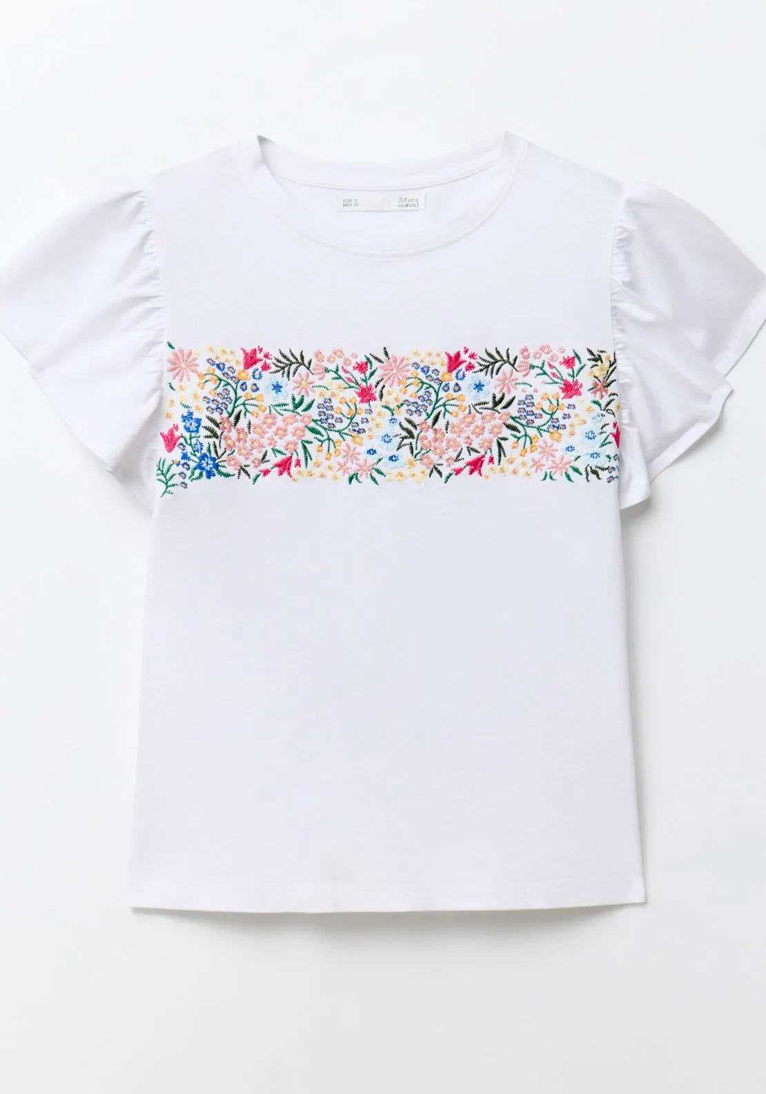 Embroidered T-Shirt - White