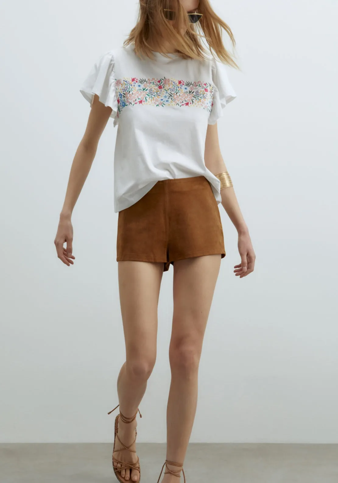 Embroidered T-Shirt - White