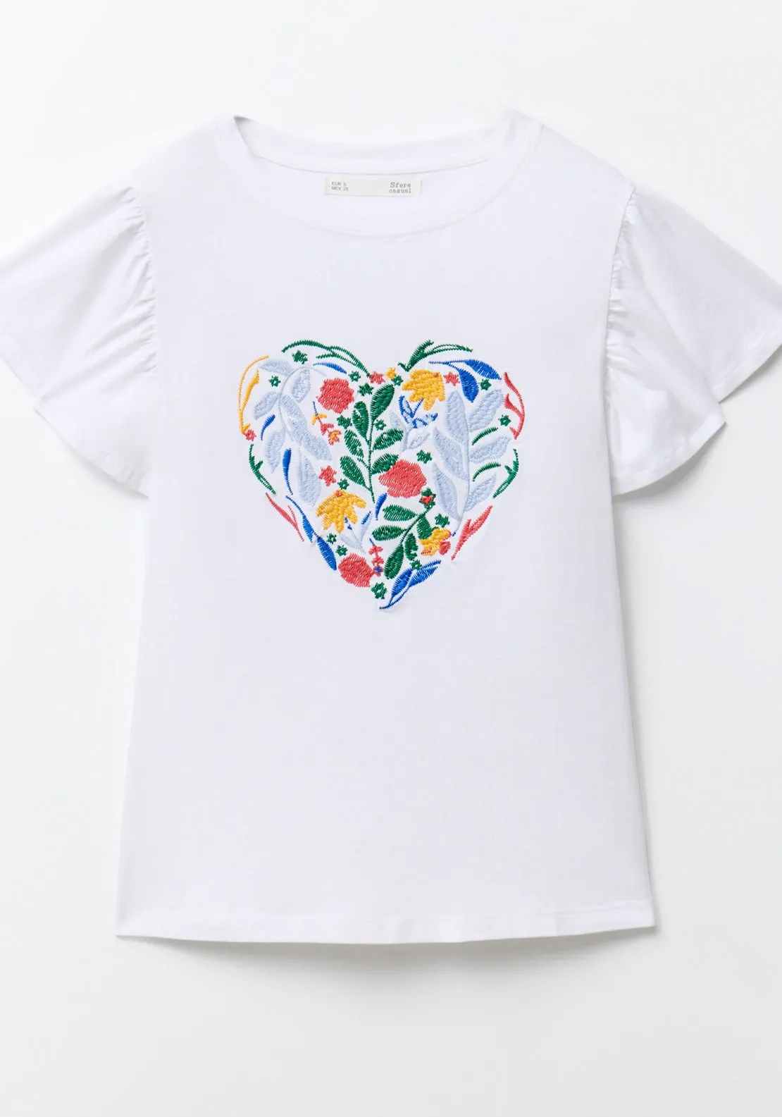 Embroidered T-Shirt - White