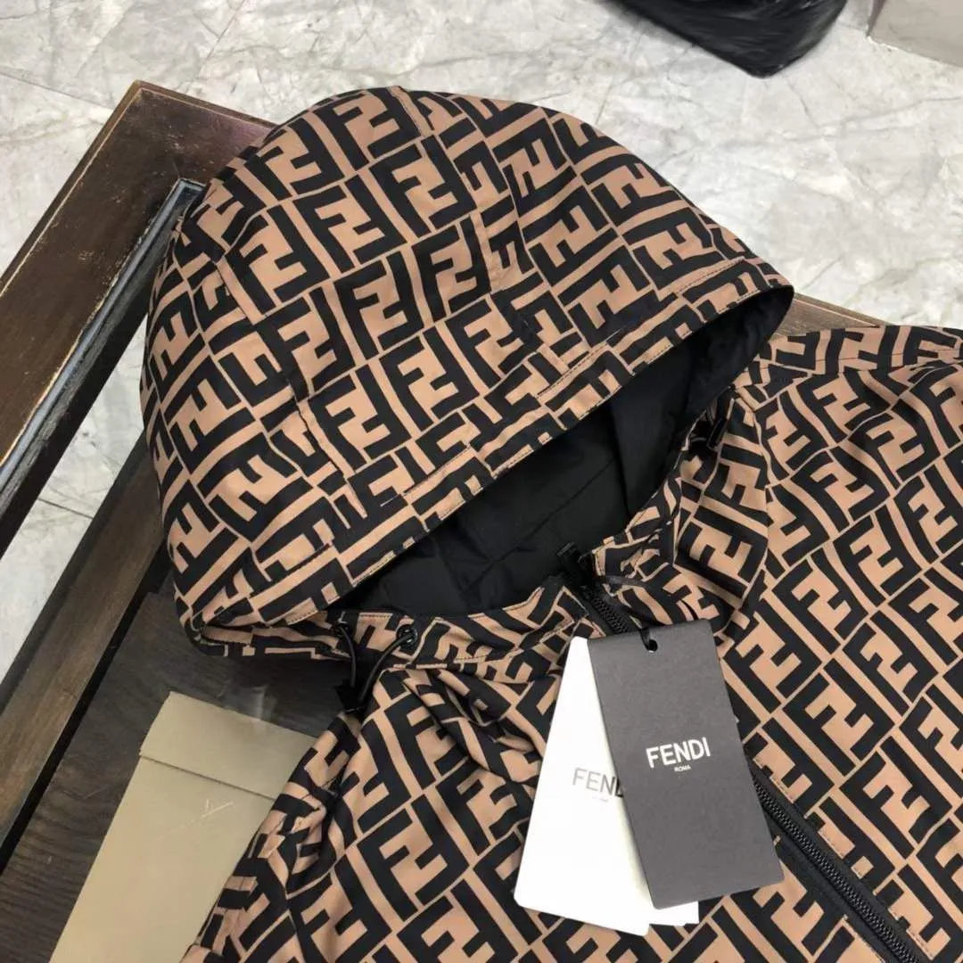 Exclusive FF Logo Printed Reversible Jacket