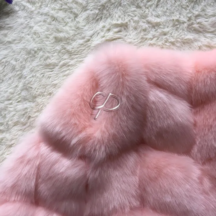 Fashion Winter Women Fur Vest Faux Fox Fur Vests Woman Fake Fur Coat Jacket Female Ladies Fur Coats Size S-XXXL