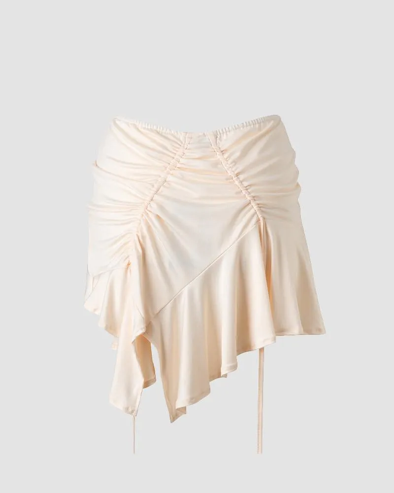 Fawngarde Ruffle Asymmetrical Skirt
