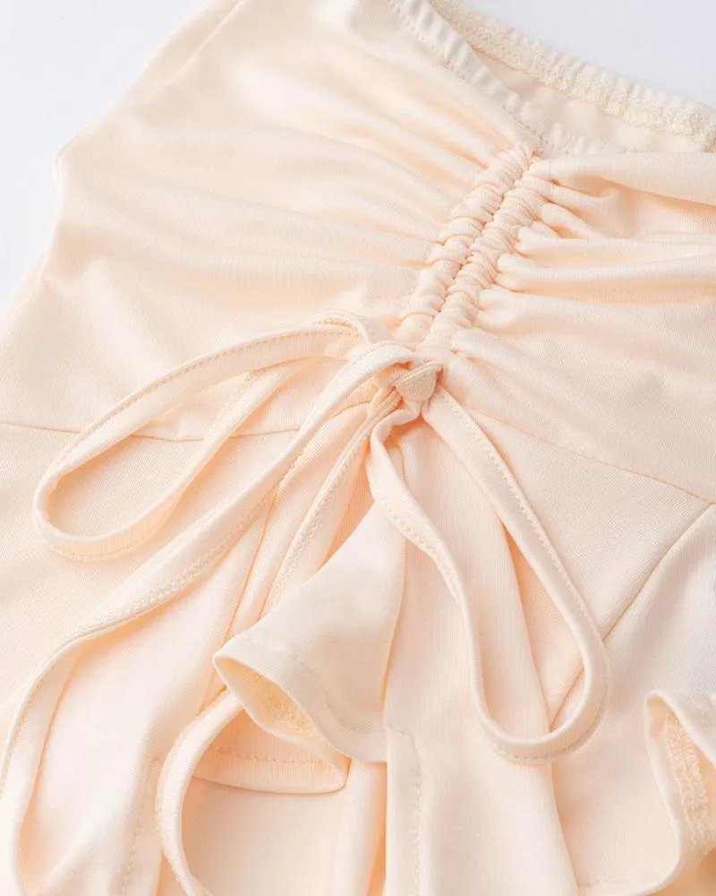 Fawngarde Ruffle Asymmetrical Skirt