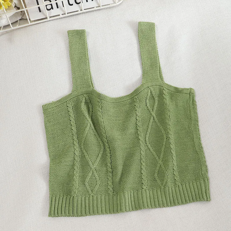 Floral Embroidered Knit Vest for Women