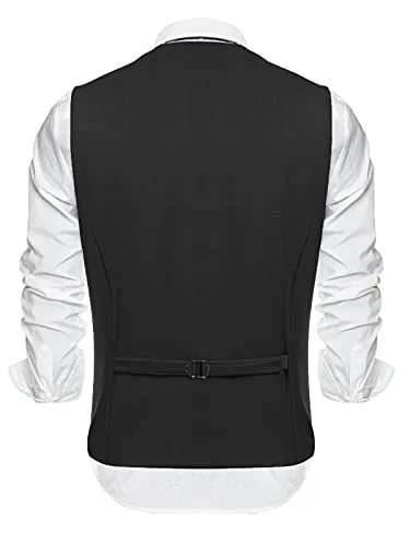 Formal Layered Dress Vest for Men
