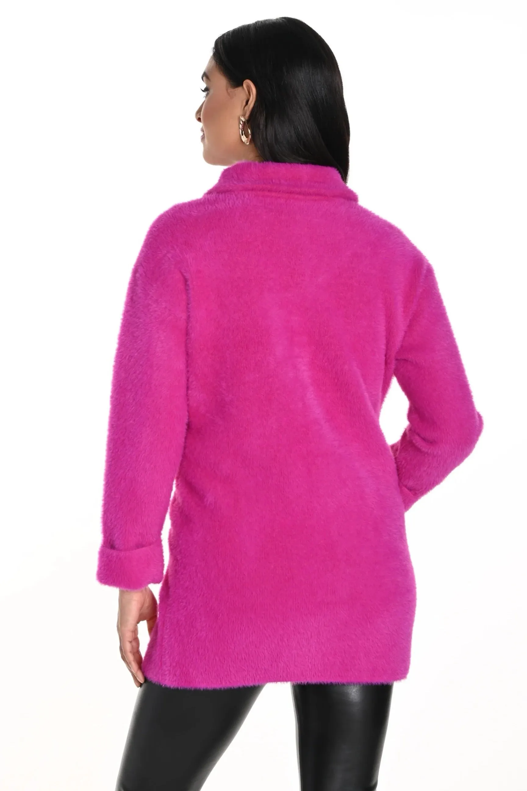 Frank Lyman Fuchsia Faux Fur Jacket 243507U VIP