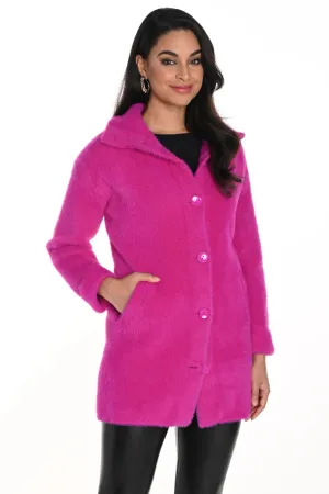 Frank Lyman Fuchsia Faux Fur Jacket 243507U VIP