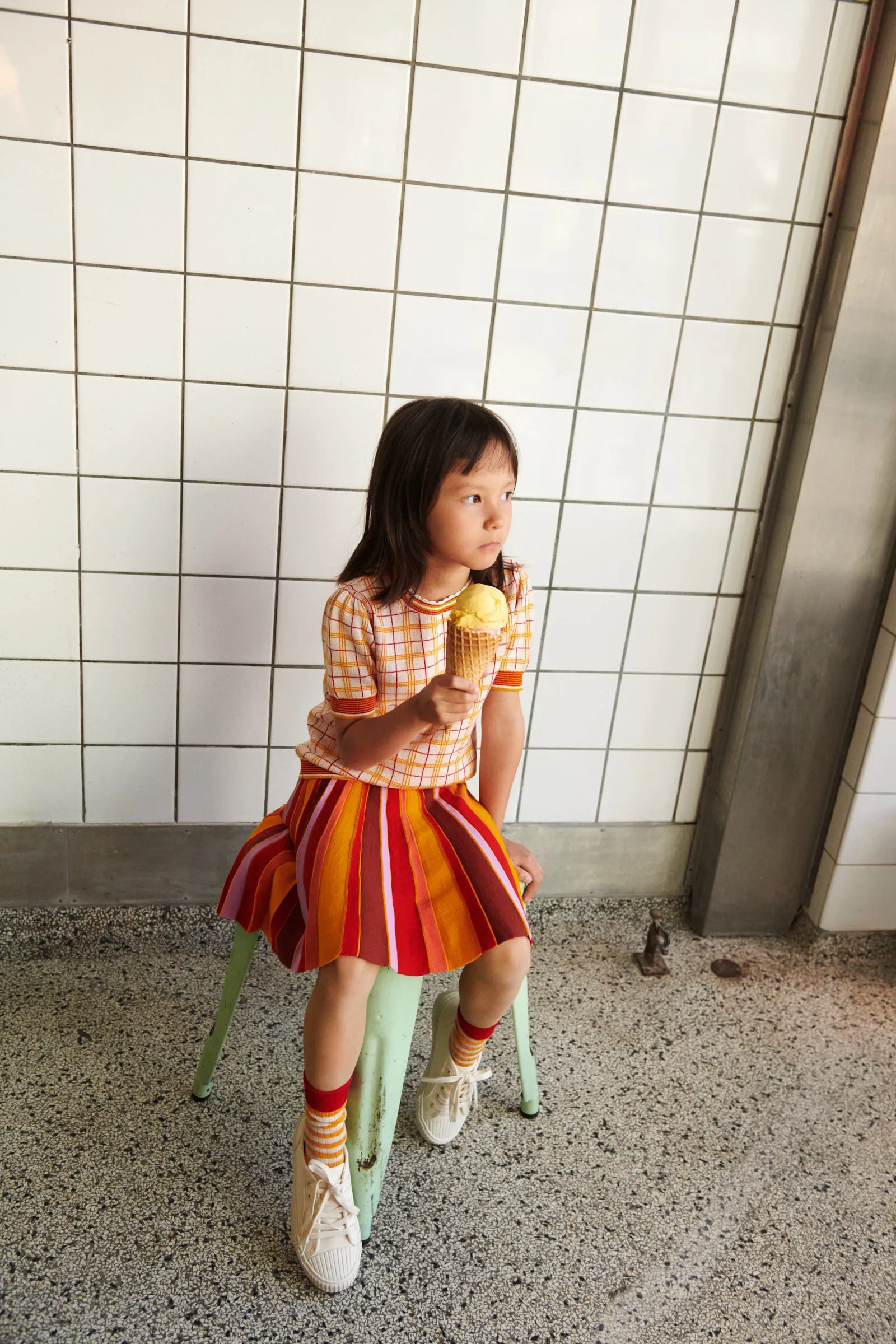 FUB Pleated Skirt, Sunflower