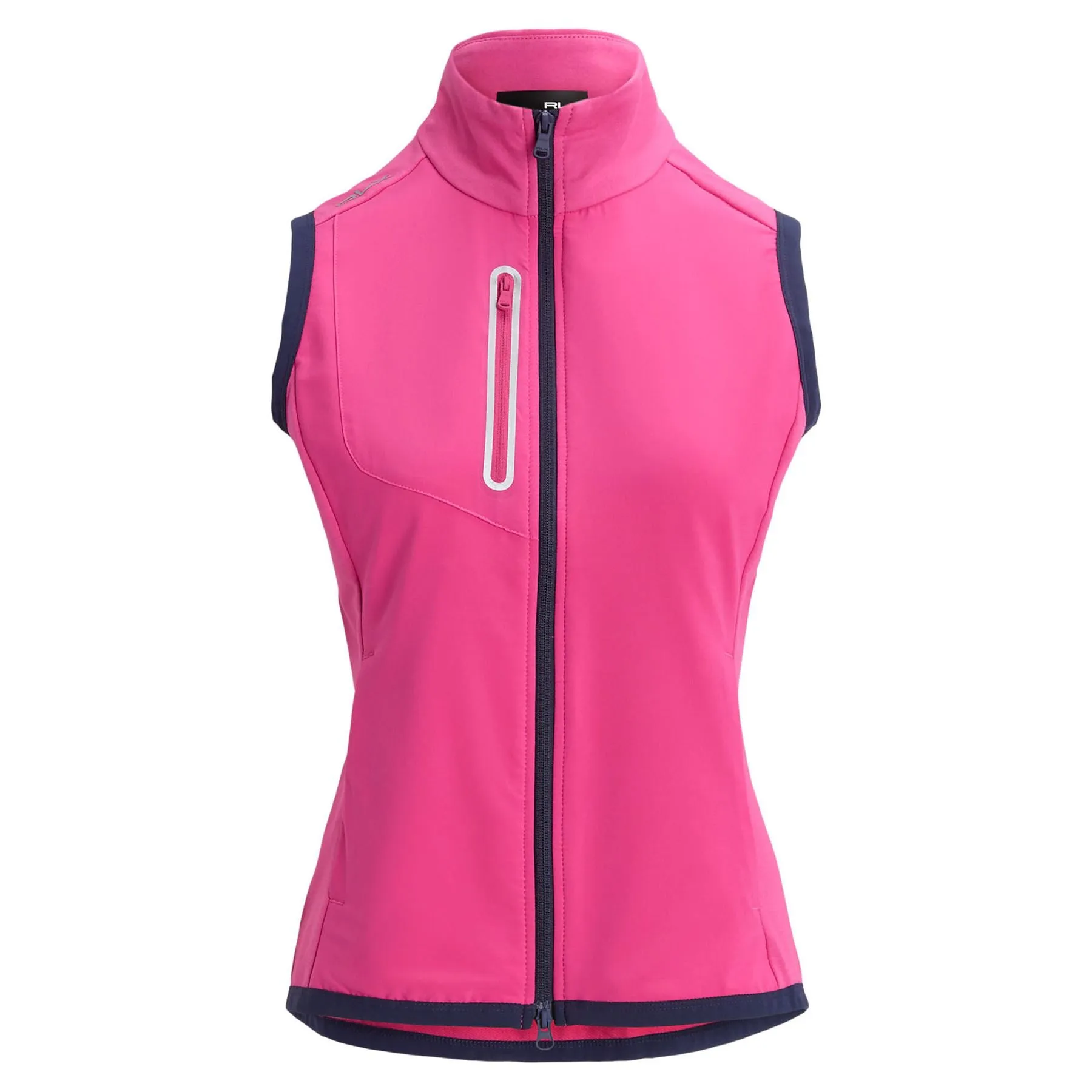 Full Zip Vest Bright Pink/Refined Navy