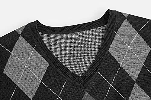 Gafeng Argyle Sweater Vest, Slim Fit