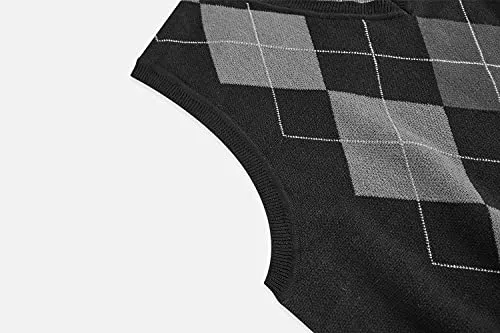 Gafeng Argyle Sweater Vest, Slim Fit