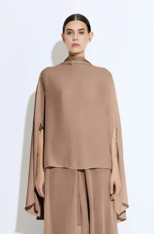 Georgette Oversized Cape Tee