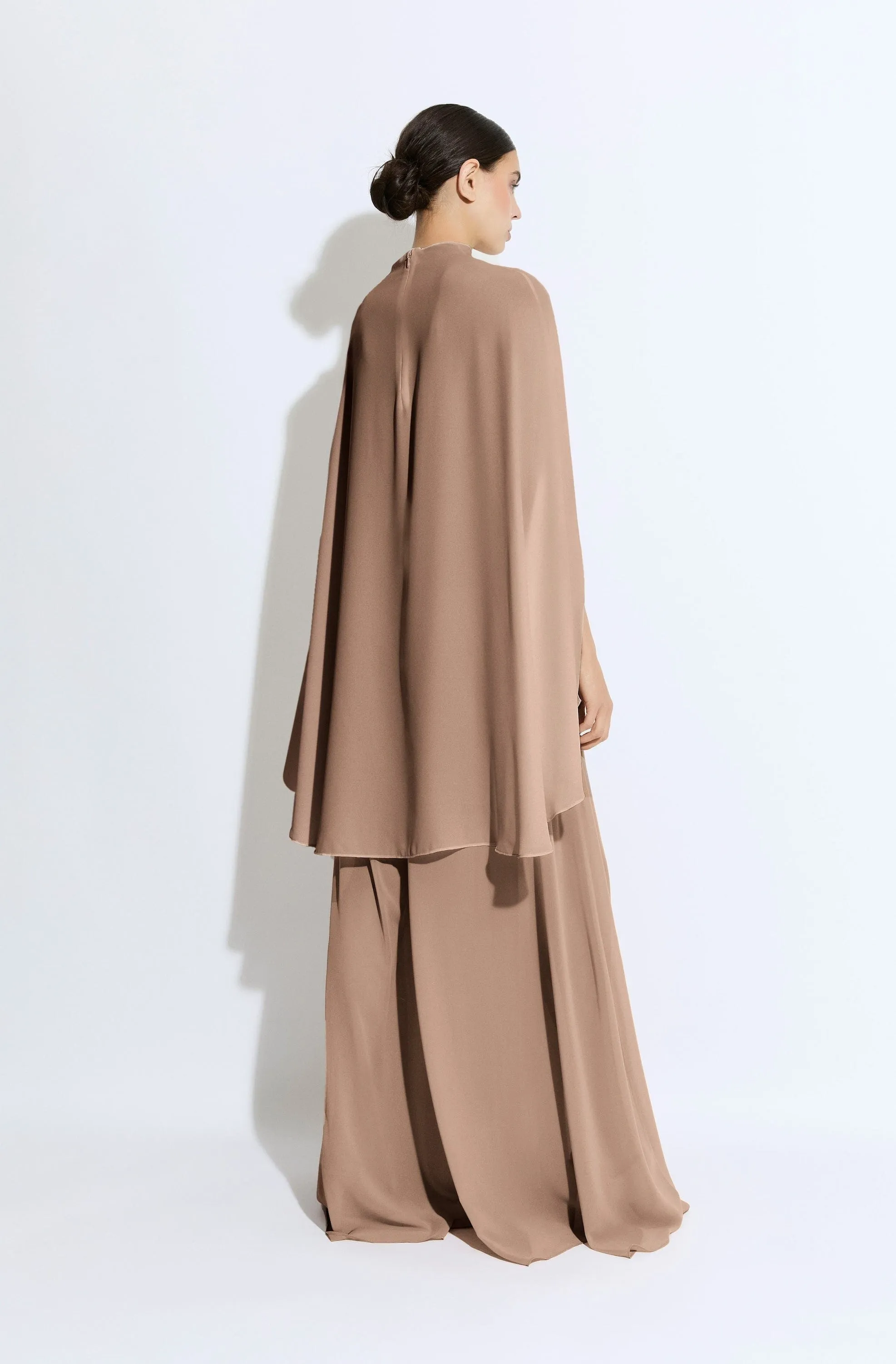 Georgette Oversized Cape Tee