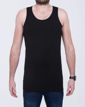 Girav Sleeveless Extra Tall Vest (black) Twin Pack