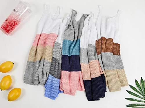 Girls' Rainbow Sweater Tank Top