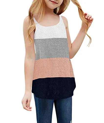 Girls' Rainbow Sweater Tank Top