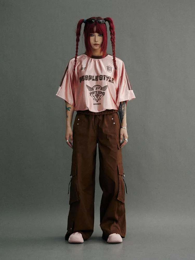 Glossy Oversize Metallic T-Shirt【s0000006751】