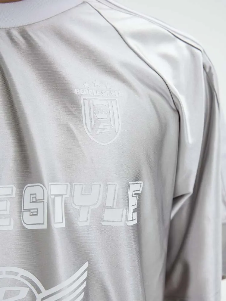 Glossy Oversize Metallic T-Shirt【s0000006751】