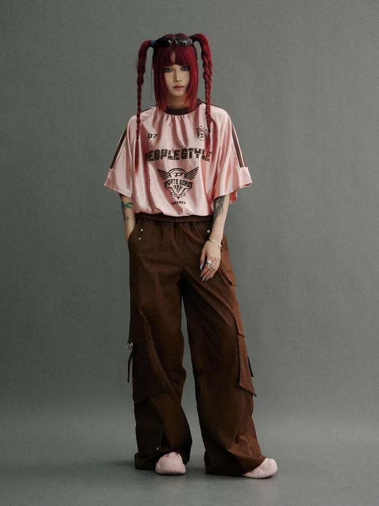 Glossy Oversize Metallic T-Shirt【s0000006751】