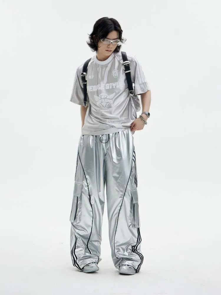 Glossy Oversize Metallic T-Shirt【s0000006751】