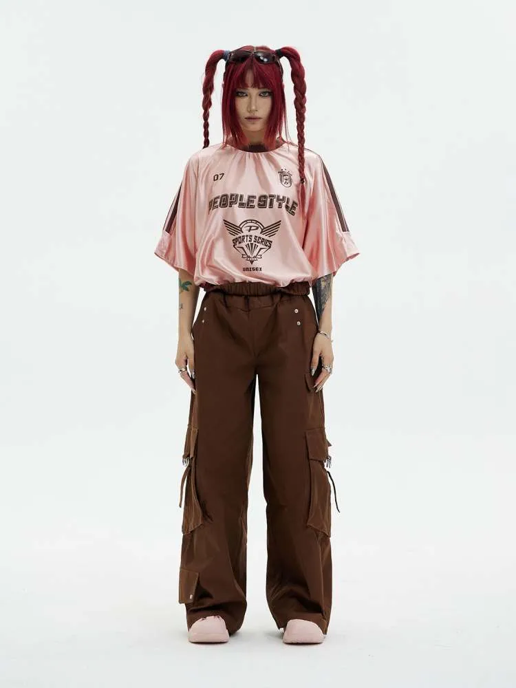 Glossy Oversize Metallic T-Shirt【s0000006751】