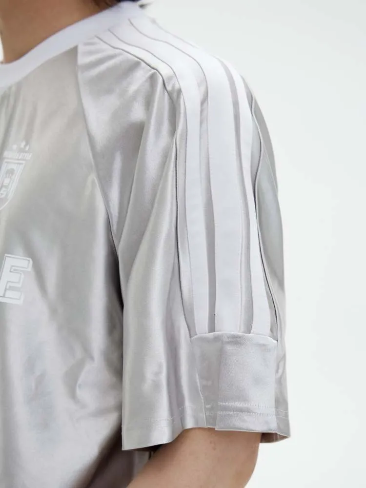 Glossy Oversize Metallic T-Shirt【s0000006751】