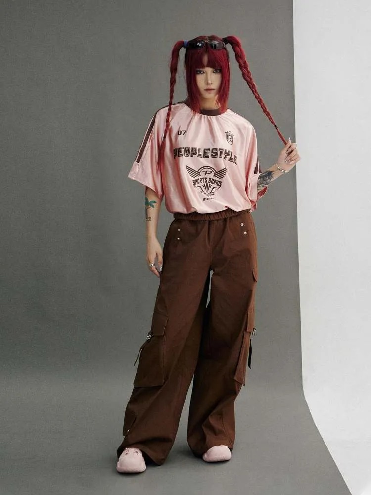 Glossy Oversize Metallic T-Shirt【s0000006751】