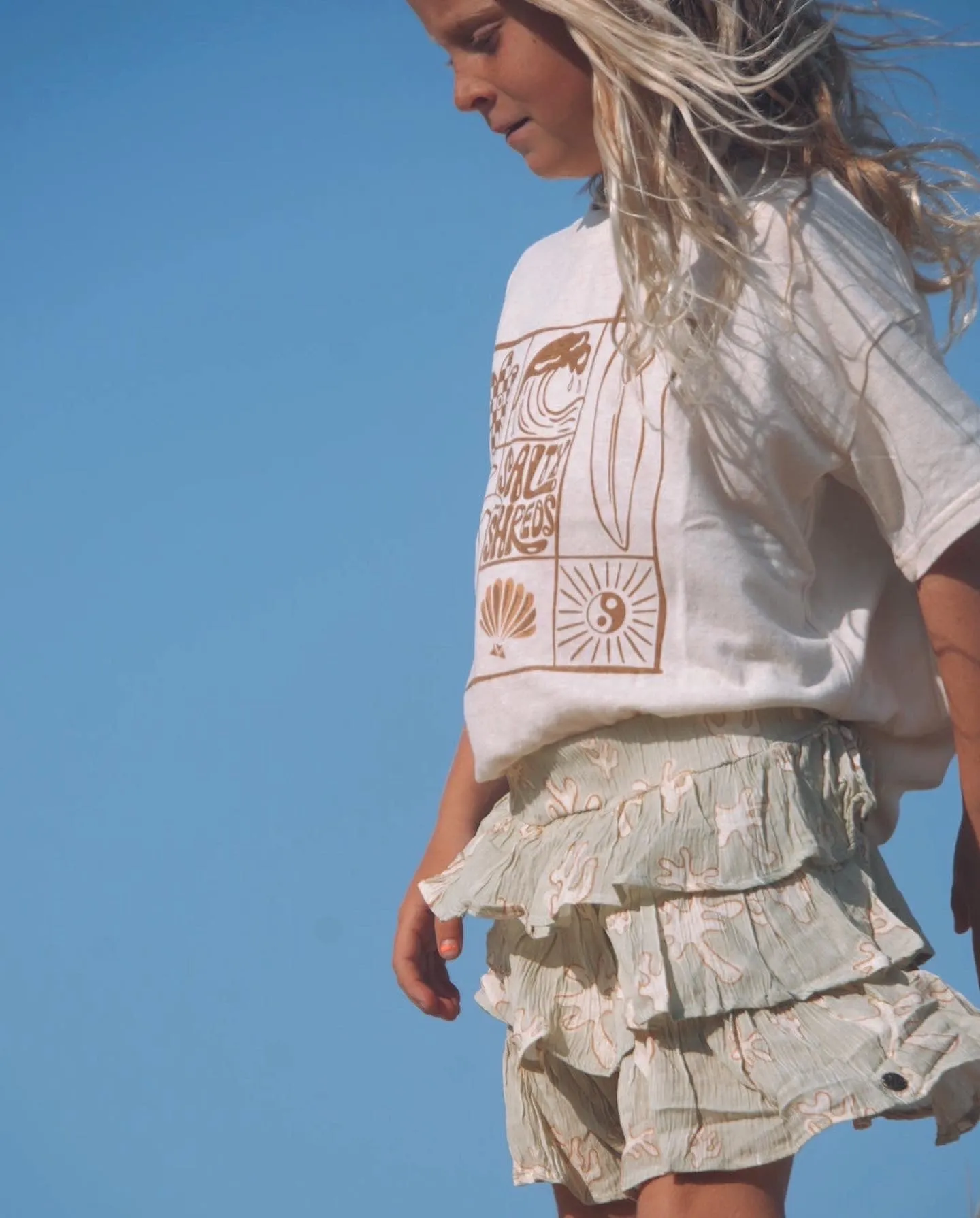 Golden Dayz summer flow skirt - Khaki